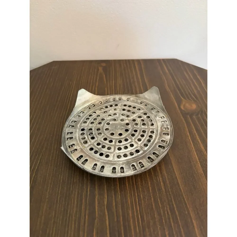 Vintage Metal Collapsible Vegetable Steamer Strainer Folding Basket with Legs